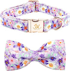 Elegant little tail Dog Collar, Rose Print Pet Collar Summer Dog Collar Durable by Elegantlittletail