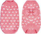 Dxhycc Dog Knitted Sweater Dog Heart Sweater Puppy Sweater Warm Soft Pet - Image 2