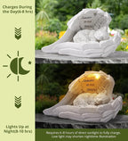 Pet Cat Solar Garden Memorial Statue – Outdoor Resin Angel Kitty - Image 3