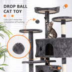 Cat Tree for Indoor Cats, Space Saving Cat Activity Center, Durable Pet Play - Image 5