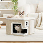 Cat Houses for Indoor Cats, Covered Cat Cave Bed - Image 5