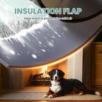 3-Flap Insulated Aluminum Dog Door - Image 6