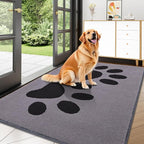 Buganda Dog Door Mat for Muddy Paws, Absorbent Dirt Trapper Washable Indoor by Buganda