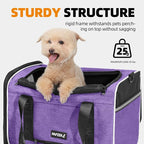 Top Open Medium Pet Carrier Roll Up Flap - Image 5