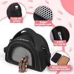 YUDODO Hamster Carrier Guinea Pig Carrier Bag Small Animal Sugar Glider Pouch - Image 3