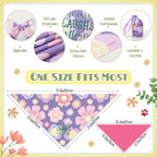 Kacctyen 50 Pcs Spring Dog Bandanas Bulk Large Bandanas - Image 3