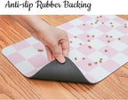 Ralxion Checkered Dog Feeding Mat, Absorbent Mats - Image 7