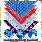 30 Pcs Paw Print Dog Bandanas for Small Dogs Stitch Dog Bandanas Bulk Polyester - Image 4