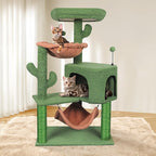 YUNIQUE Cat Tree with Cat Condo Scratch Post and Big Hammock - Image 2