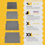 Cat Litter Mat, Upgrade Super Waterproof Back Layer Litter Box Mat, Non Slip - Image 3