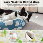 JOEJOY Cute Dog Bed Medium Size Dog, Rectangle Soft Furry Dog Beds - Image 2