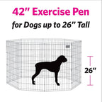 MidWest Homes for Pets Folding Metal Dog Exercise Pen, Indoor/Outdoor Playpen - Image 7