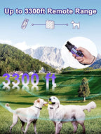 Bousnic Dog Shock Collar 2 Dogs - 3300 ft Waterproof Training Collar - Image 2
