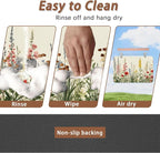 Vintage Flower Botanical Garden Dog Cat Food Mat, Absorbent Pet Feeding Mat - Image 4