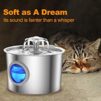 Cat Water Fountain Advanced 304 Stainless Steel 2.2L/74oz - Image 6