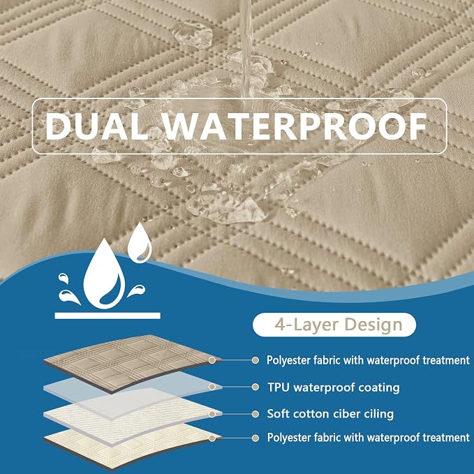 hyha Waterproof Dog Blanket, Reversible Pet Bed Blanket, Soft Sofa Couch Cover - Image 2