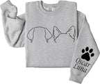 Custom Dog Mom Shirt for Women Pet Ears Sweatshirt - Image 4