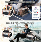Lekereise Top-Expandable Pet Carrier 17x11x9.5 Inch Alaska Hawaiian Airline - Image 2