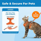 Voyager Escape-Proof Step-in Lock Cat Harness & 5ft Neoprene-Handle Leash Set - Image 2