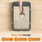 2PACK Stainless Steel Litter Box, Extra Large Litter Boxes - Image 5