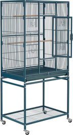 Topeakmart 54'' H Large Bird Cage Parrot Cage w/Stand Bird Cage by Topeakmart
