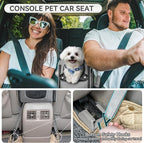 PETSFIT Multipurpose Center Console Dog Car Seat, Airline Approved Dog Car - Image 2