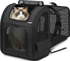Pecute Cat Backpack Carrier XL, Expandable Pet Backpack by pecute