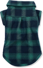 Koneseve Dog Shirt Pet Plaid Clothes T-Shirt Sweater Matching Breathable - Image 2