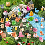 DIYDEC 50pcs Mini Resin Animal 50 Styles Tiny Resin Animals Miniature to Hide - Image 3