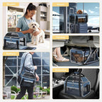 Lekereise Top-Expandable Pet Carrier 17x11x9.5 Inch Alaska Hawaiian Airline - Image 7