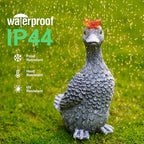 Solar Garden Statue Goose Figurine – Outdoor Decoration - Image 7