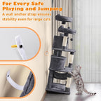 Yaheetech 62.5inches Cat Tree Cat Tower Cat Condo - Image 9