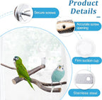 Bird Perch with Suction Cup Window Wall Bath Car Outdoor Travel Perch Stand - Image 2
