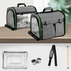 Suertree Bird Carrier Bag Bird Travel Cage Indestructible Stainless Steel Mesh - Image 3