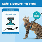 Voyager Escape-Proof Step-in Lock Cat Harness & 5ft Neoprene-Handle Leash Set - Image 2