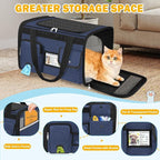 HUANLANG Cat Carrier Airline Approved, Soft-Sided Dog Carriers - Image 2