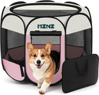 Dog Playpen, Portable Puppy Pet Crate Indoors by MZNZ