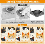Cats Dog Cat Food Mat, Absorbent Waterproof Placemat - Image 3
