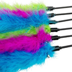 Cat Wand Feather Toys, 6 Pieces Interactive Cat Feathers Teaser Toy - Image 4