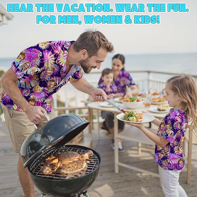 Custom Hawaiian Shirt with Face Photo Picture - Image 7