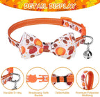 SCENEREAL Fall Thanksgiviing Cat Collar Breakaway Girl Boy, 3 Pack Turkey - Image 3