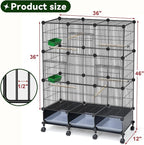 Encrypted Bird Cage, with Wooden Perches, Metal Parakeet Cage with Slide-Out - Image 2