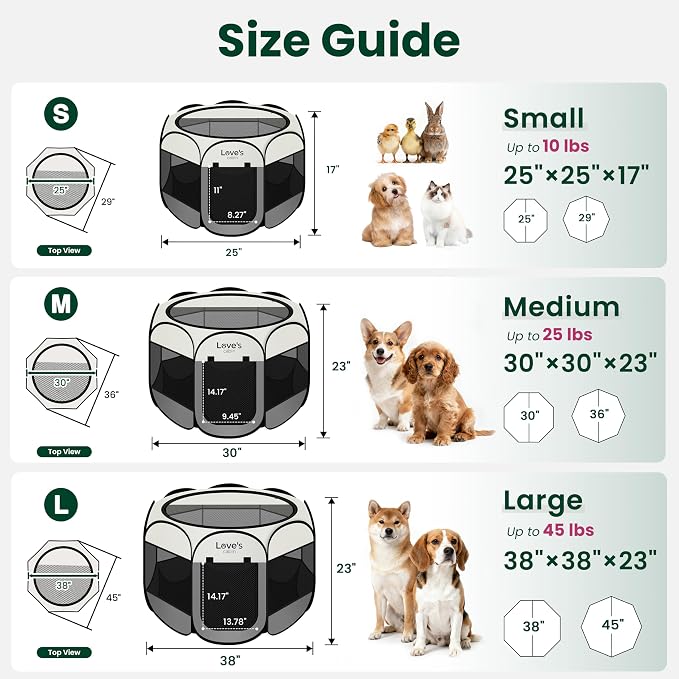Love's cabin Pet Puppy Dog Playpen, Small Dog Tent Crates Cage Indoor/Outdoor - Image 2