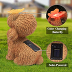 Dog Statues Outdoor Decor, Solar Lights Outdoor Statue Garden Decorations Solar - Image 6