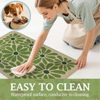 SHIYUE Dog Food Mats for Floors, Absorbent Cat Bowl for Food and Water - Image 3