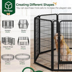 Yaheetech Dog Playpen Outdoor, 40 inch 24 Panels Dog Pen Indoor Heavy Duty - Image 6