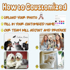 Personalized Dog Food Mat with Photo Name Custom Non Slip Pet Feeding Mat - Image 2