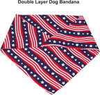 PTDECOR American US Flag Dog Bandana 4th of July Dog Bandanas Reversible - Image 5