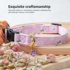 Cotton Handmade Dog Collar Cute and Distinctive Patterns Purple Flower - Image 5