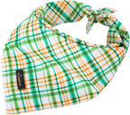 ARING PET Dog Bandana, Cotton Green Plaid Pet Bandanas, Soft Comfortable Cute - Image 4